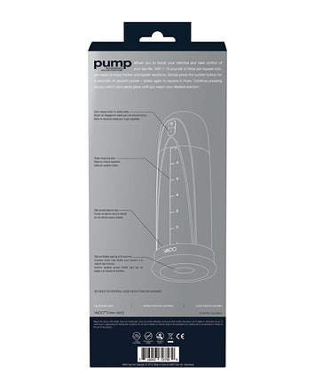 Vedo Pump Rechargeable Vacuum Penis Black Default Title