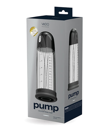 Vedo Pump Rechargeable Vacuum Penis Black Default Title