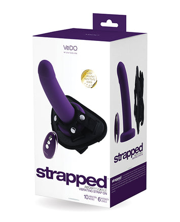 Vedo Strapped Rechargeable Strap On Deep Purple Default Title