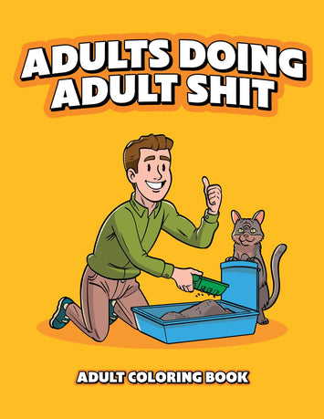 Adults Doing Adult Shit Coloring Book Default Title