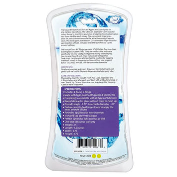 Cloud 9 Fresh + Premium Xl Lube Applicator W/2 Bonus C-rings Default Title