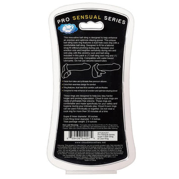 Pro Sensual Silicone Super 8 Ring & Tie Sling 2 Pack Default Title