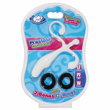 Cloud 9 Prostate Stimulator Kit White W/c Rings Default Title