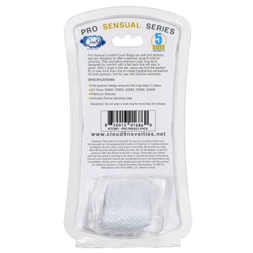 Cloud 9 Comfort Cock Rings W/flat Back 5-pk Pro Sensual Line Default Title