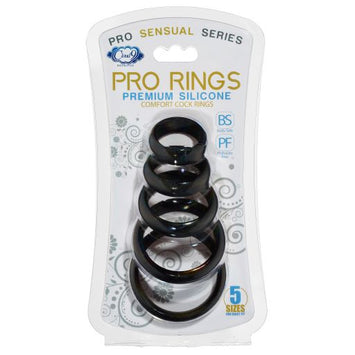 Cloud 9 Comfort Cock Rings W/flat Back 5-pk Pro Sensual Line Default Title