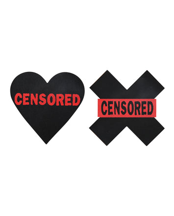 Pasties Censored Hearts & X Default Title