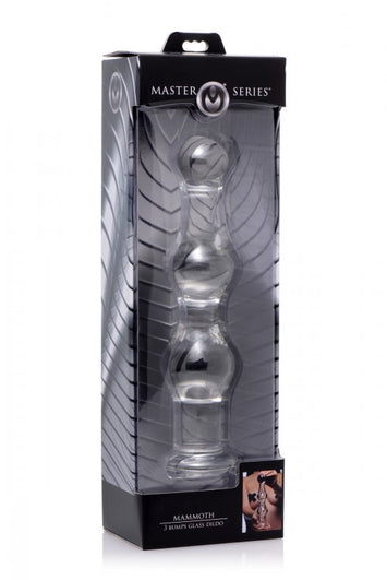 Master Series Mammoth 3 Bumps Glass Dildo Default Title