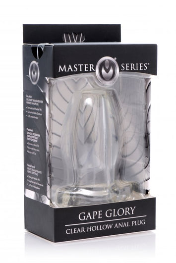 Master Series Gape Glory Clear Hollow Anal Plug Default Title