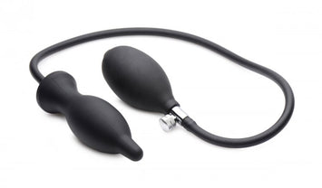 Master Series Dark Inflator Silicone Anal Plug Default Title