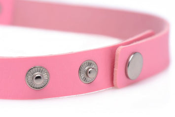 Master Series Dark Heart Chrome Heart Choker Pink