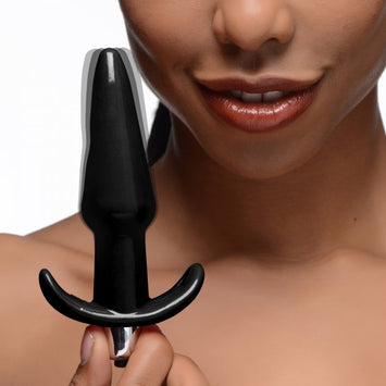 Frisky Thrilling Noir Smooth Vibrating Anal Plug Black Default Title