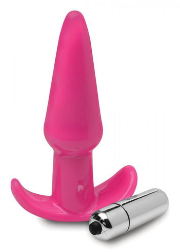 Frisky Thrilling Pink Smooth Vibrating Anal Plug Default Title