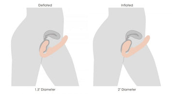 Strap U 10x Evoke Ergo-fit Inflatable & Vibrating Strapless Strap-on Flesh Default Title