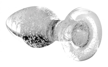 Booty Sparks Glow-in-the-dark Glass Anal Plug Small Default Title