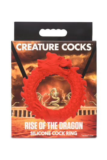 Creature Cocks Rise Of The Dragon Silicone Cock Ring Default Title