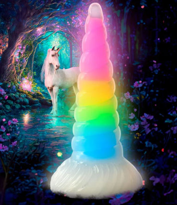 Creature Cocks Uni-glow Glow In The Dark Rainbow Dildo Default Title