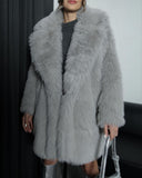 RUTTY - Elegant faux fur coat VEV43082