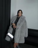 RUTTY - Elegant faux fur coat VEV43082