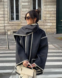 SUMA - Hepburn Style Woolen Cape Coat #ELE4634
