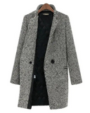LAINEZ - Long wool jacket VEV42603