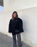 SUMA - Hepburn Style Woolen Cape Coat #ELE4634