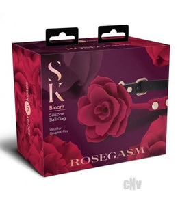 Sk Rosegasm Bloom Silicone Gag Red