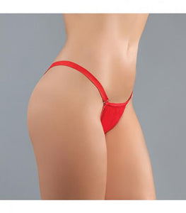 Adore Between The Cheats Wetlook Panty Red O/s