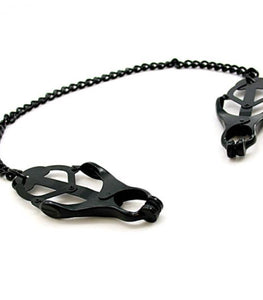 H2h Nipple Clamps Jaws W/chain (black)