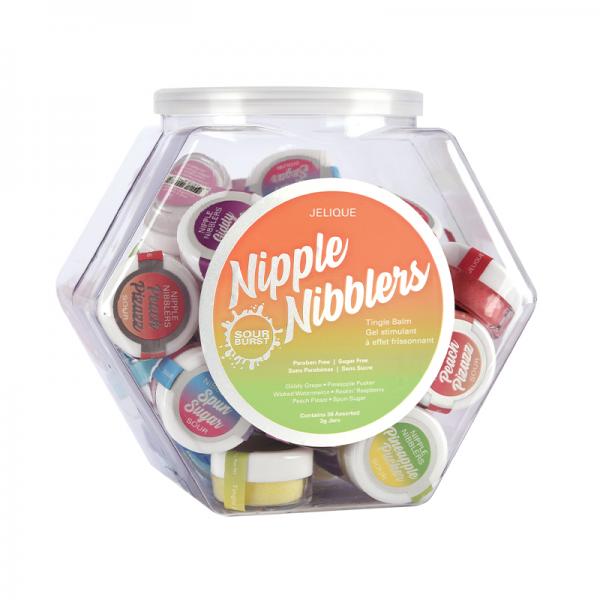 Nipple Nibbler Sour Tingle Balm Assorted Display Bowl/36 Pcs 3 G