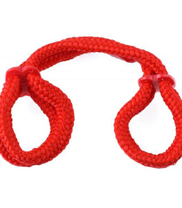 Fetish Fantasy Silk Rope Love Cuffs Red