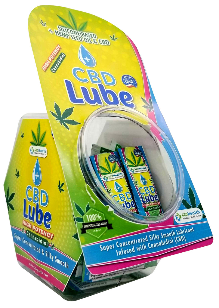 420 Health Cbd Lube Sample Packet 50pc Fish Bowl Default Title