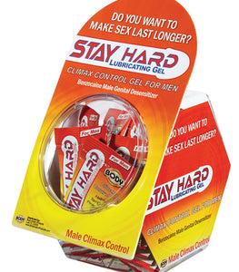 Stay Hard Sample Packet 50pc Fishbowl Display