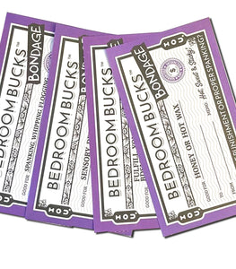 Bedroom Bondage Bucks 30 Coupon Book