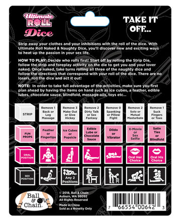 Naked & Naughty Dice Default Title