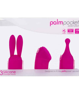 Palm Power Pocket Extended 3 Silicone Massager Heads Default Title