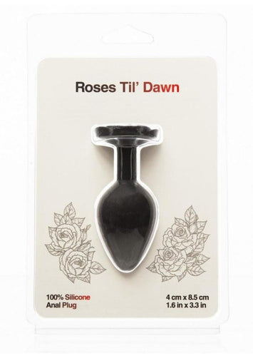 Roses Til Dawn Silicone Anal Plug Small