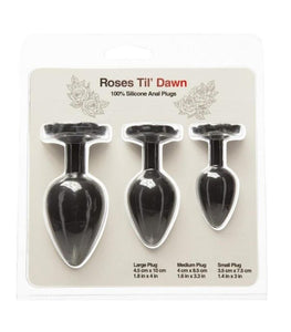 Roses Til Dawn Silicone Anal Plug Kit Default Title