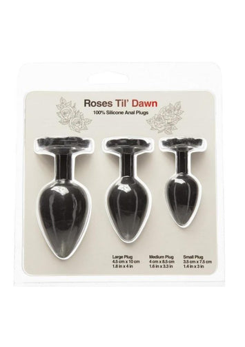 Roses Til Dawn Silicone Anal Plug Kit Default Title