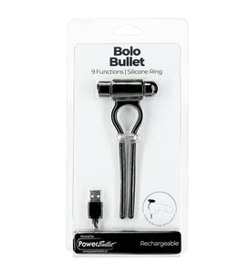 Power Bullet Bolo Penis Ring W/ 2.5in Mini Bullet Default Title