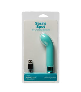 Powerbullet Saras Spot 4in 10 Function Bullet Teal