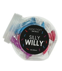 Addiction Silly Willy Glow In The Dark Mini Dongs 12pc Bowl