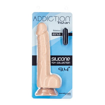 Addiction 100% Tristen 9in Silicone Collection Beige Default Title