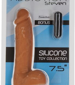 Addiction 100% Silicone Steven 7.5in Caramel