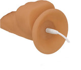 Naked Addiction 8in Rotating & Vibrating Dong Caramel