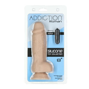 Addiction 100% Roman 8in Silicone Beige Default Title