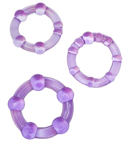 Stay Hard Cockrings Purple