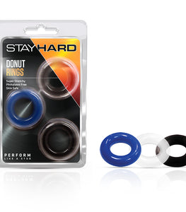 Stay Hard Donut Rings 3 Pack