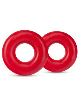 Stay Hard Donut Rings Red Oversized