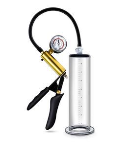 Performance Vx6 Vacuum Penis Pump W/ Brass Trigger & Pressure Gauge Clear Default Title