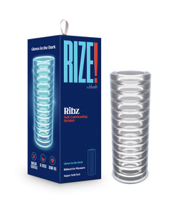 Rize Ribz Glow In The Dark Self Lubricating Stroker Clear Default Title